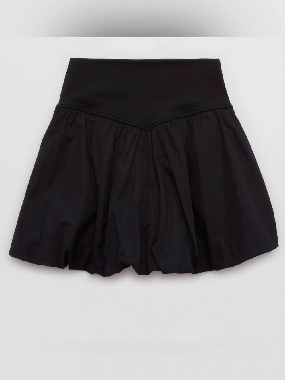 OFFLINE By Aerie Real Me Bubble Skort in black, size S, NWT